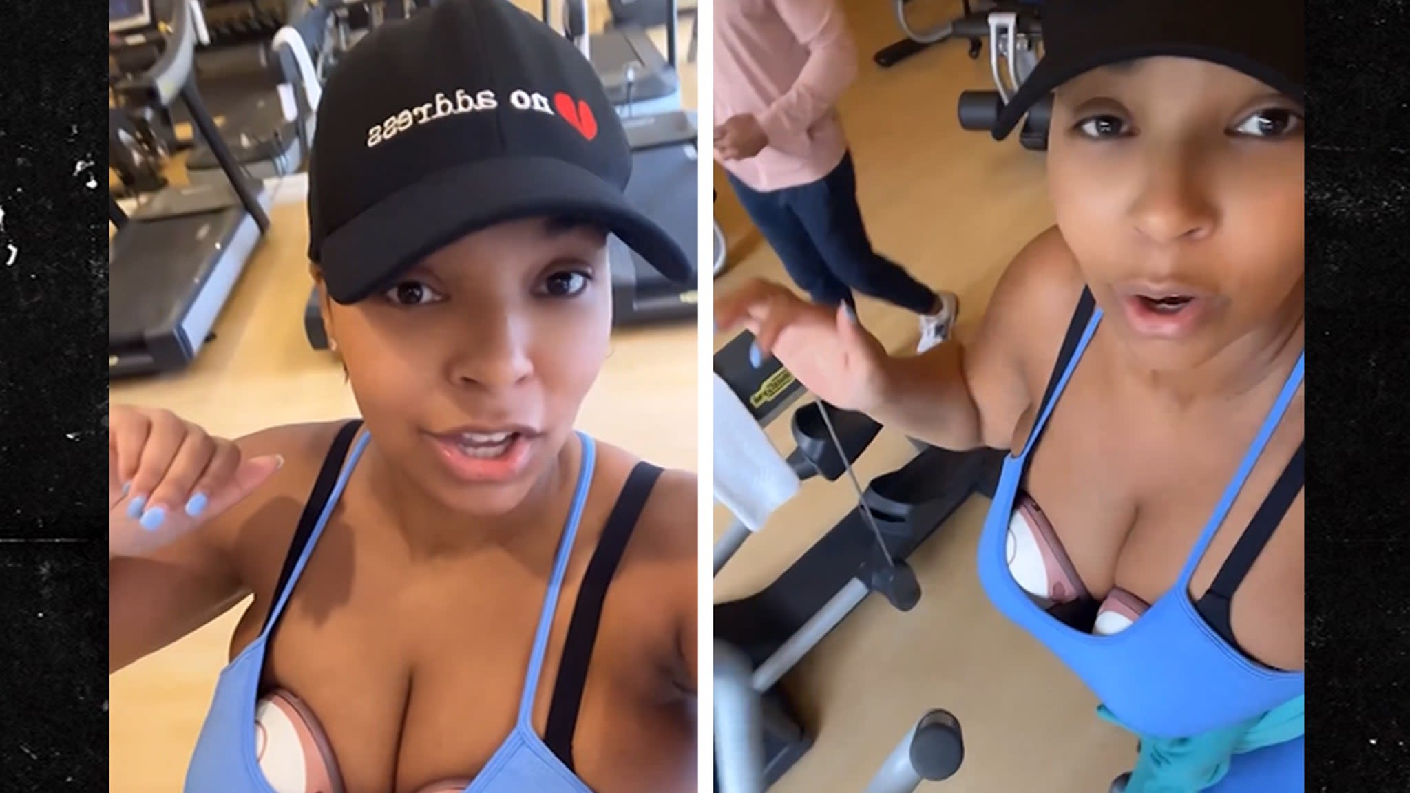 Ashanti Pumps Newborn Baby's Breast Milk While Working Out