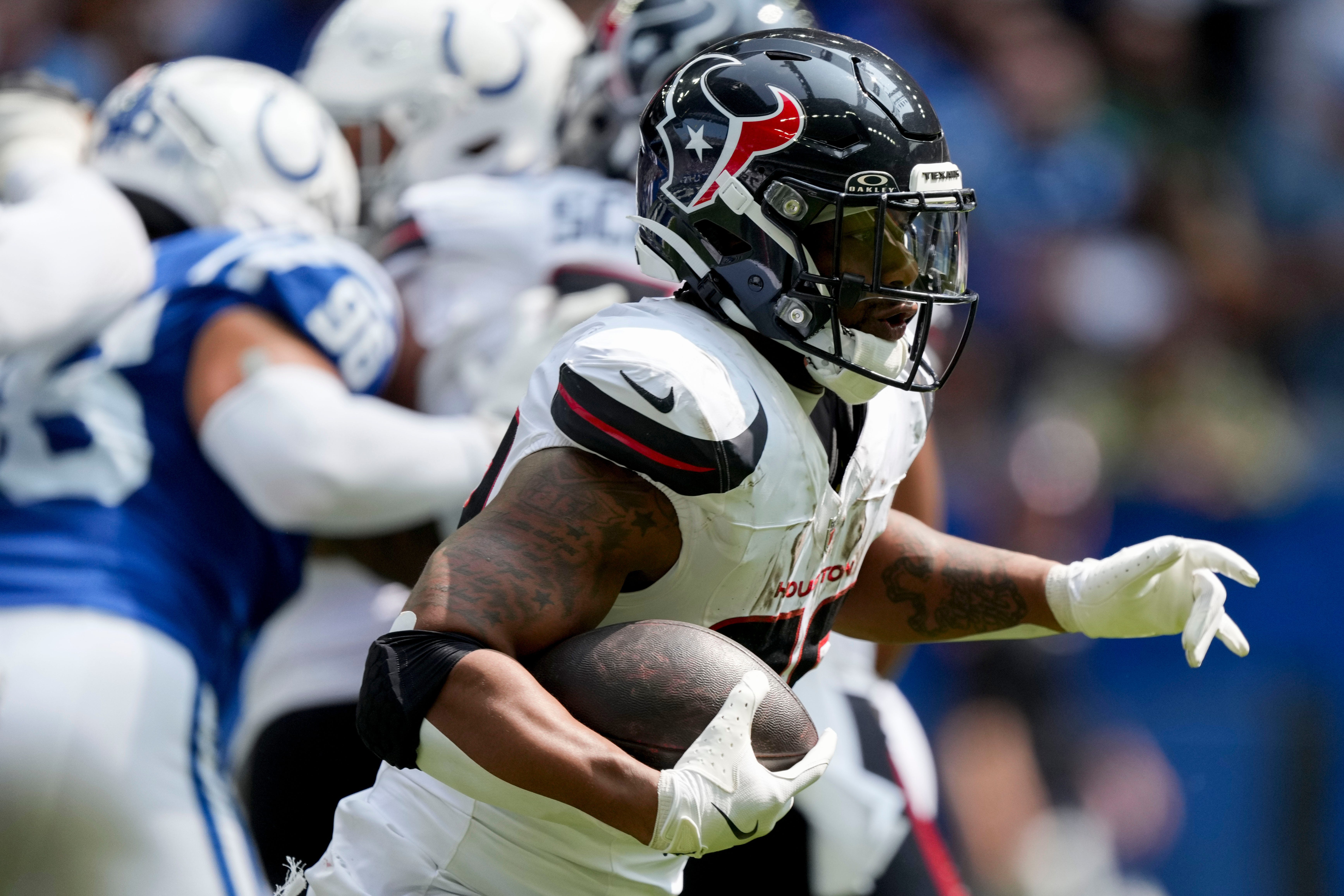 Where does Texans RB Joe Mixon rank among NFL rushing leaders following Week 1?