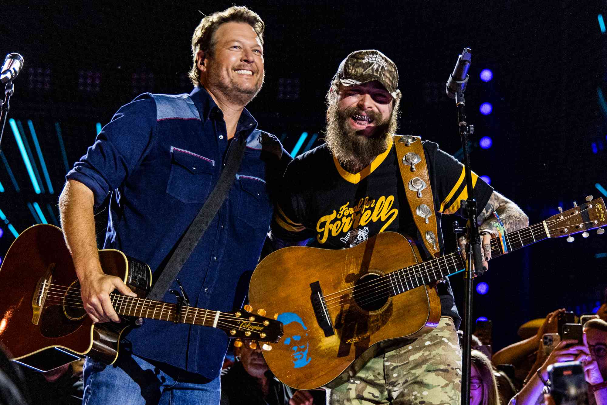 Post Malone and Blake Shelton Debut New Song 'Somebody Pour Me a Drink' — Twice! — as CMA Fest Kicks Off in Nashville