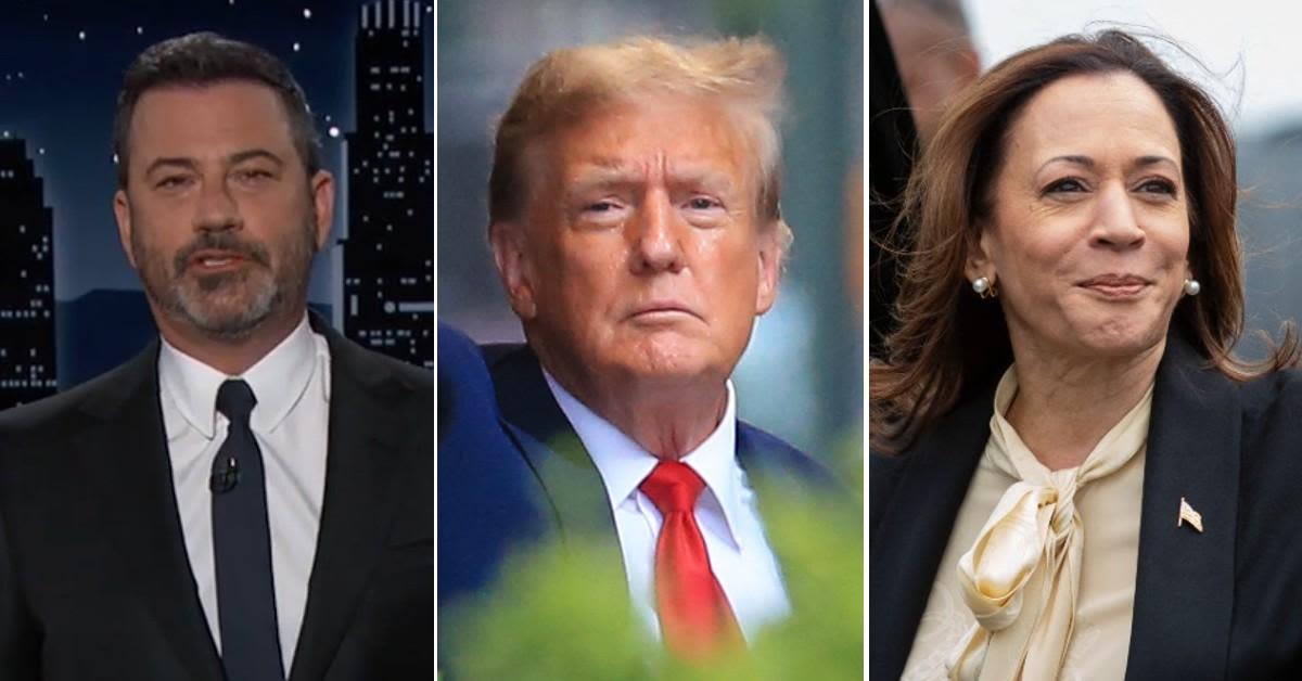 Jimmy Kimmel Should Be Fearful of Donald Trump Retaliating Against Him If He's Reelected, Kamala Harris Warns