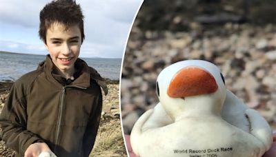 World record rubber duck washes ashore 18 years later: ‘We got a bit excited’