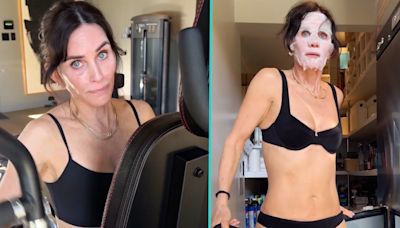 Courteney Cox Crawls Out Of A Freezer While Wearing Bikini In Playful Video After 60th Birthday | Access