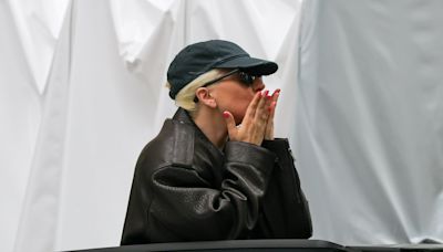 Lady Gaga surprises fans by blowing kisses from her car in Paris