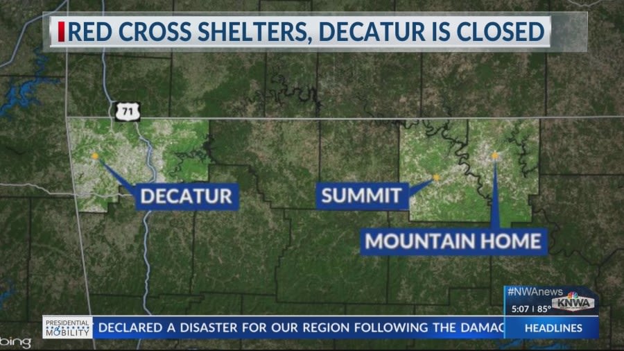 Red Cross offers shelter in Mountain Home, Summit