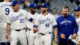 Royals' Alec Marsh hit on throwing arm by line drive, leaves in 5th against Blue Jays