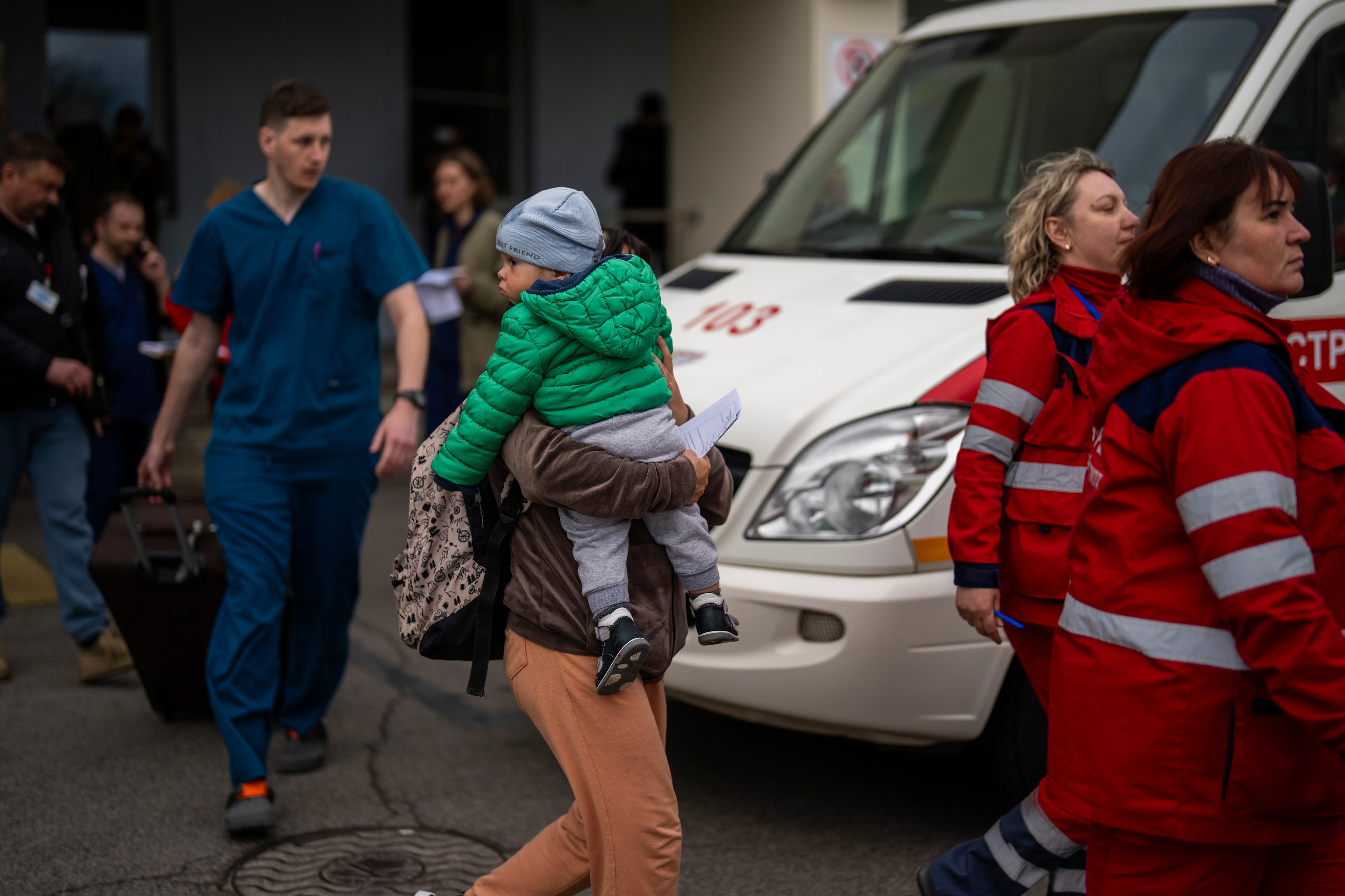 Hospitals evacuated in Kyiv after threat from Belarus