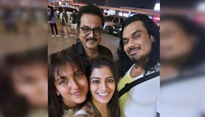 Videos: Varalaxmi goes wedding shopping with father, Nicholai and his daughter