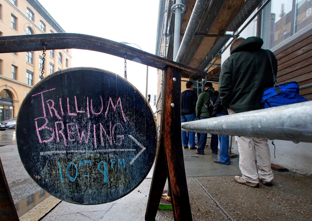 A truck for Trillium Brewing, which has a ‘Storrowed’ beer, reportedly Storrows in Boston