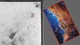 Side-by-side photographic glass plates and James Webb images show how telescope technology has evolved since the 1800s