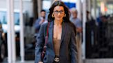 Bella Hadid oozes bedhead-chic in lace hotpants set