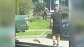 Act Of Kindness: Man Pulls Car Over To Help Elderly Man Struggling With His Lawn