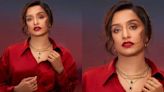 Shraddha Kapoor channels passion of red in wrap-up style shirt with classic accessories