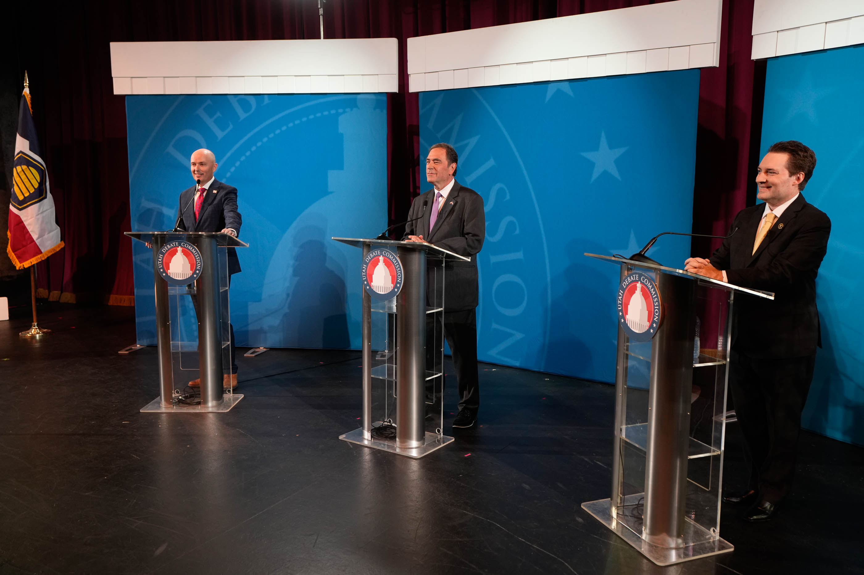 WATCH: Utah Gov. Cox debates Democrat Rep. King and Libertarian Latham in only faceoff of 2024 election