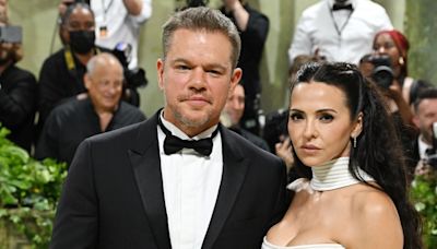 Matt Damon and Wife Luciana Opt for Complementary Dior Looks for Met Gala 2024 Red Carpet