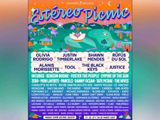 Este es el lineup oficial del Festival Estéreo Picnic 2025, ya puede comprar boletas