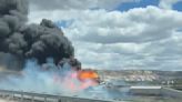 Cuadrillas combaten incendio por descarrilamiento cerca de límite Arizona-Nuevo México