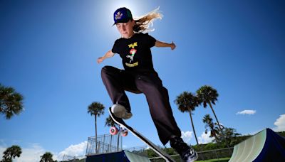 Fernandina Beach's Poe Pinson rides her skateboard to 'surreal' Paris Olympic experience