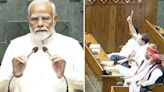 ...Video: Rahul Gandhi Shows Copy Of Constitution To PM Modi As He Takes Oath As Member Of 18th Lok Sabha Amid...