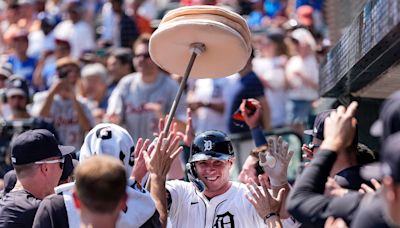 Detroit Tigers' Colt Keith unleashes first big swing in 'one of the coolest moments yet'