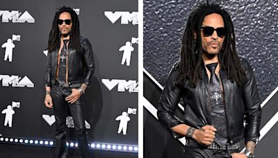 Lenny Kravitz Lets His Love for Leather Live in Full Leather Look at MTV VMAs 2024