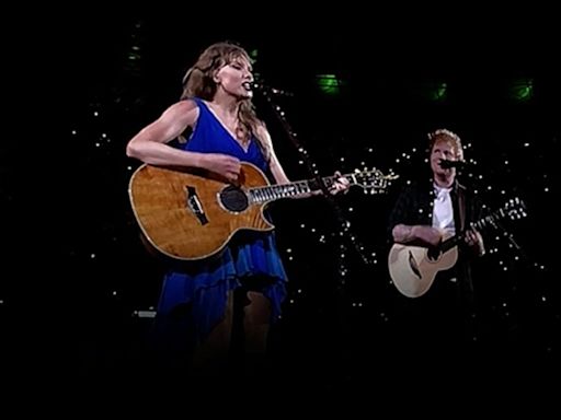 Ed Sheeran joins Taylor Swift for Wembley concert duet