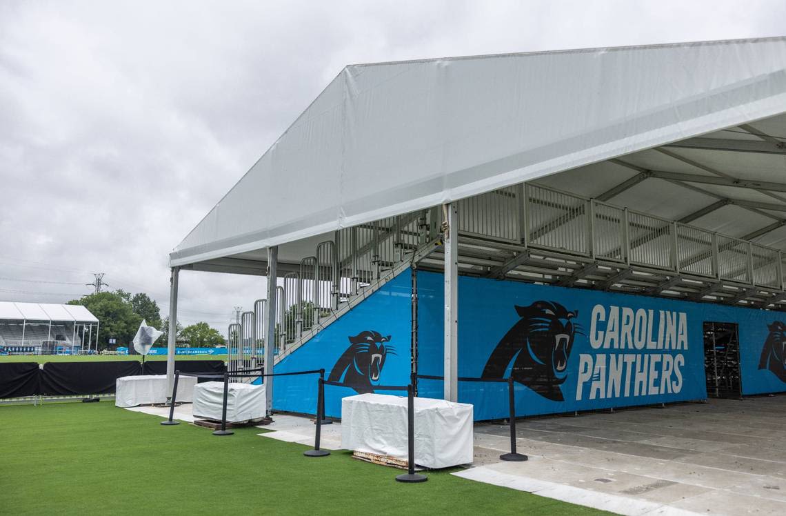 Here’s a sneak peek at Panthers’ practice fields before first training camp in Charlotte