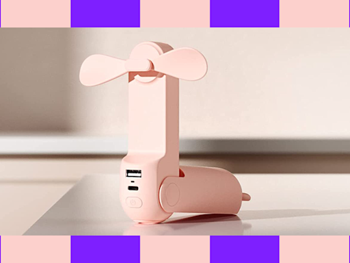 This small handheld fan is a heatwave 'lifesaver' and fits in your pocket