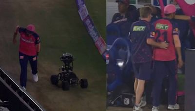 Injury blow for Rajasthan Royals! Dhruv Jurel limps off the field - WATCH - Times of India