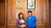 Cristina Kirchner recibió a Evo Morales en su despacho del Senado