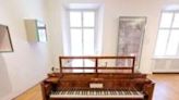 A piano used by German composer Ludwig van Beethoven in the Beethoven House museum in Baden near Vienna where the composer spent his summers
