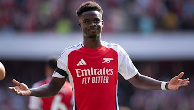 Bukayo Saka could complete incredible Premier League first against Leicester