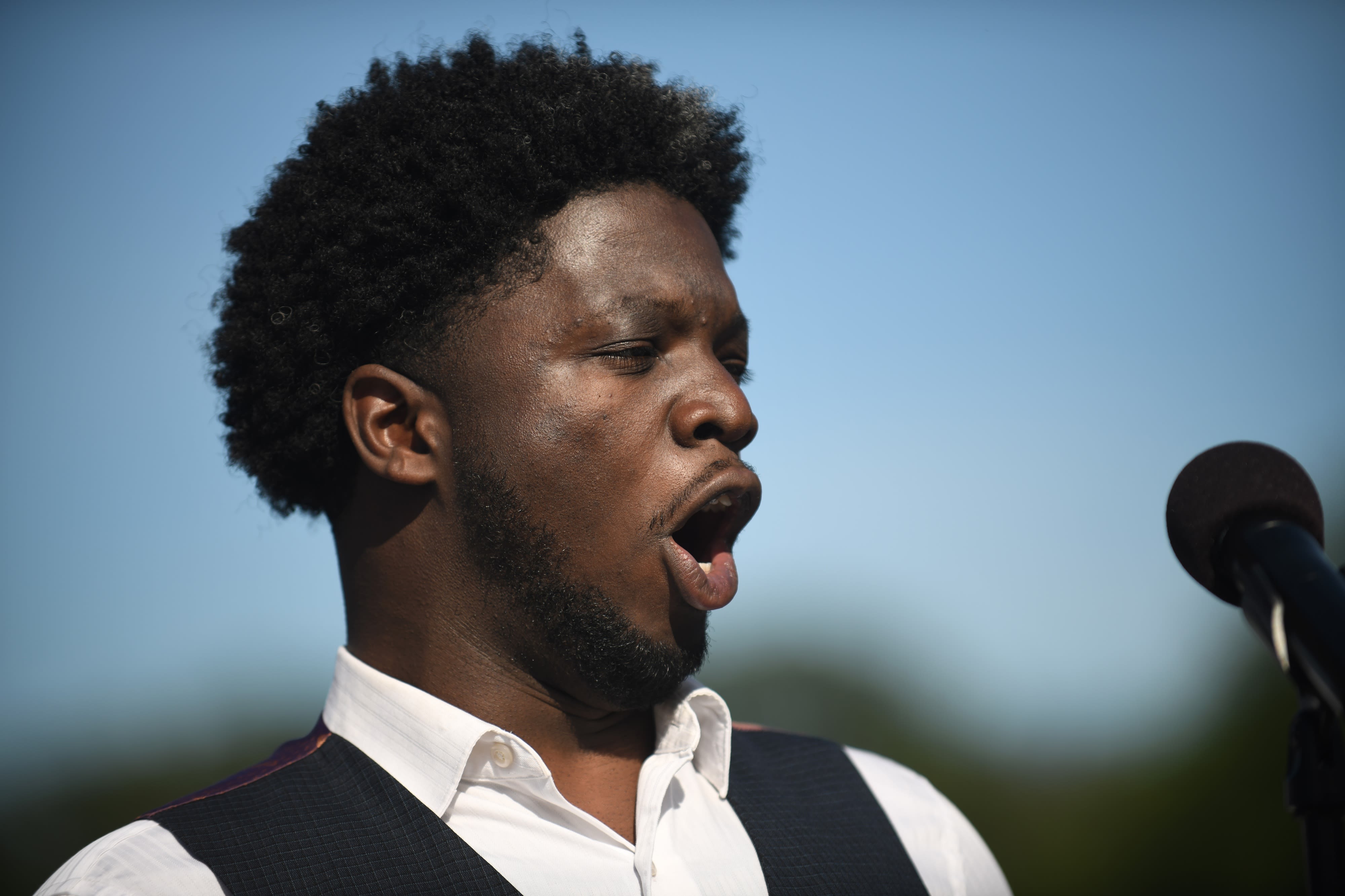 Perspective | Seven years ago, he was working at Chipotle. He just sang opera on the National Mall.