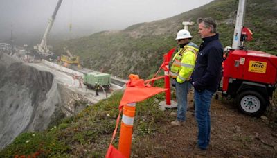 Gov. Newsom says Big Sur slip-out repairs will be completed by Memorial Day weekend