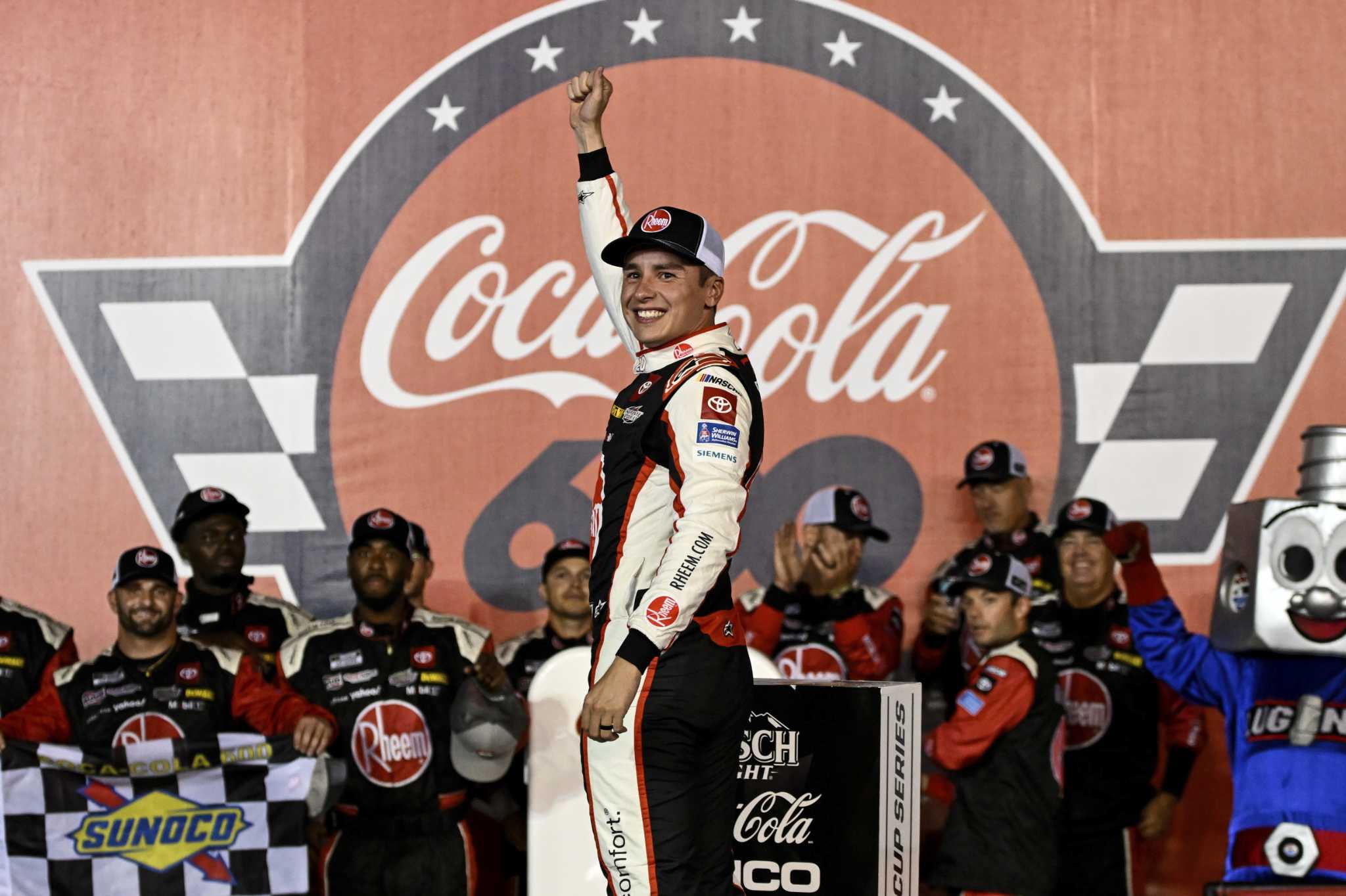 Christopher Bell wins the rain-shortened Coca-Cola 600 for his 8th NASCAR Cup victory