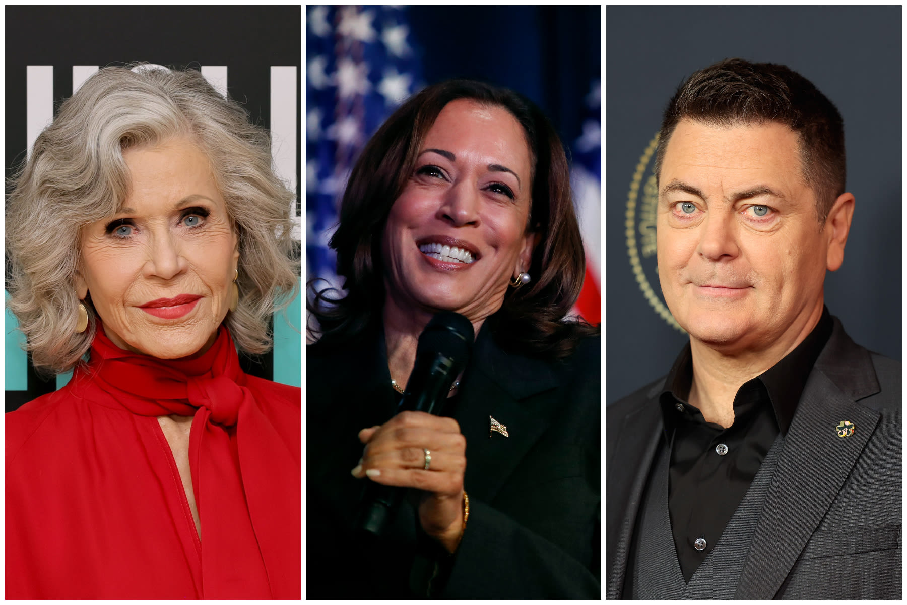 ...Offerman Sings How He’s ‘Proud to Be a Kamala Man,’ Jane Fonda Criticizes the ‘Orange Man’ and More