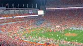 Look: Clemson football fans rushed field before game was over vs. UNC