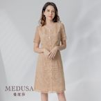 現貨【MEDUSA 曼度莎】蕾絲滾邊禮服洋裝（M-2L）｜小禮服 洋裝 蕾絲洋裝 加大尺碼