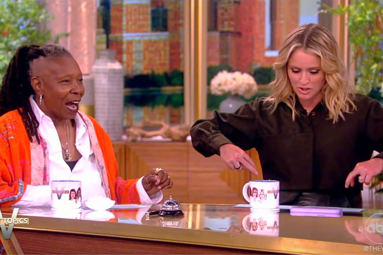 'The View' star Sara Haines asks cohosts to stop looking at skirt live on air