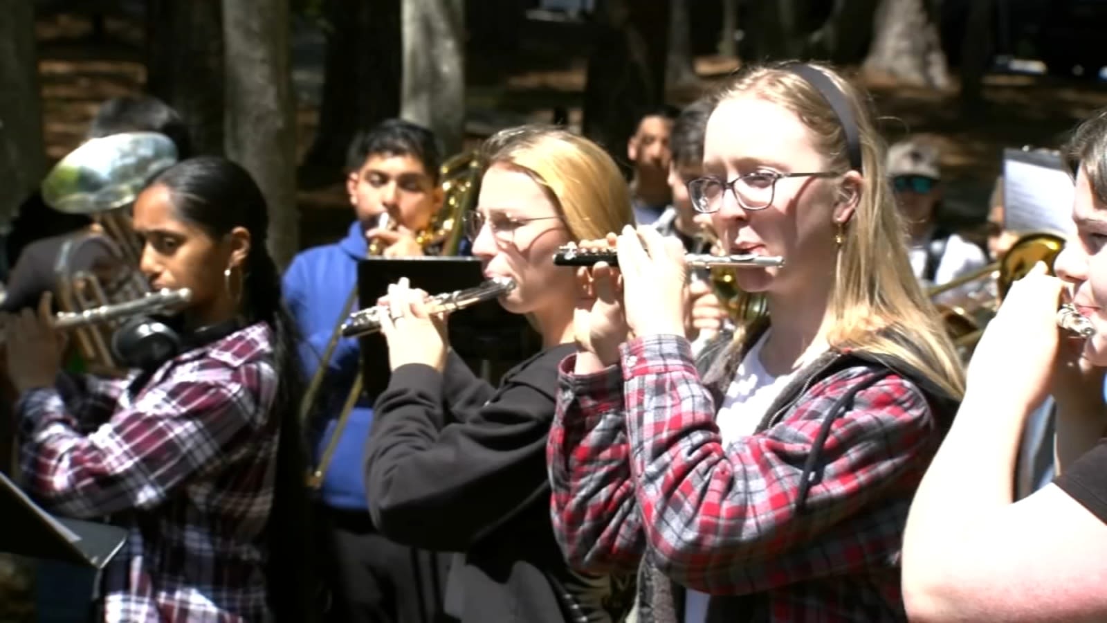 Athens Drive HS Marching Band perform at Busch Gardens Williamburg: 'Means so much to me'