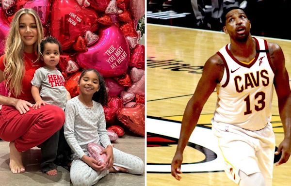 Khloé Kardashian Brings Kids to Tristan Thompson's Game in Cleveland to See Him Play for the First Time: Watch