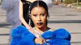 Cardi B Makes Runway Debut in Bright Blue Faux Fur Coat at L.A. Balenciaga Street Show