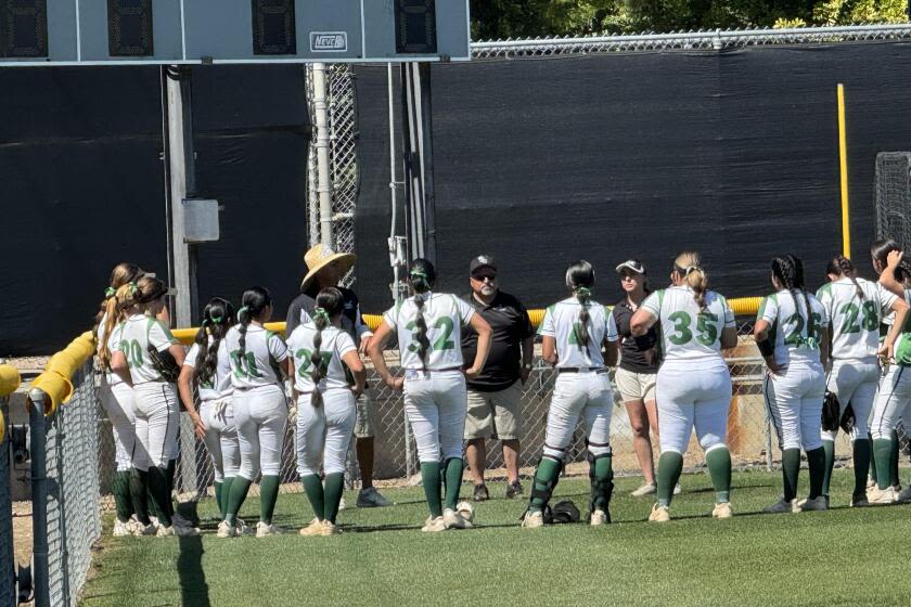 Prep sports roundup: Granada Hills rolls in Open Division softball playoff opener 11-0