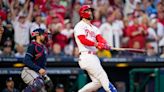 Bryce Harper has 2 home runs, 2 staredowns as Phillies bury Braves, take command of NLDS