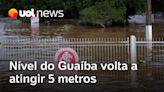 RS: Nível do Guaíba volta a atingir 5 metros, e Defesa Civil prevê que recorde seja superado