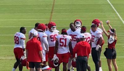 Chiefs fans loved seeing Chris Jones get after defensive linemen at training camp