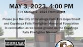 Groundbreaking for new Cuyahoga Falls firefighter memorial on May 3