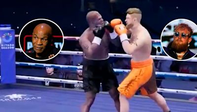 Simularon el combate entre Mike Tyson y Jake Paul: el sorprendente y veloz final