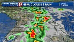 Tropical disturbance nears coastline bringing storms across Central Florida this weekend