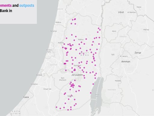 A look at how settlements have grown in the West Bank over the years