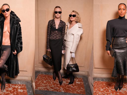 Front Row at Balenciaga Fall 2024 Couture Show: Shoe Moments [PHOTOS]